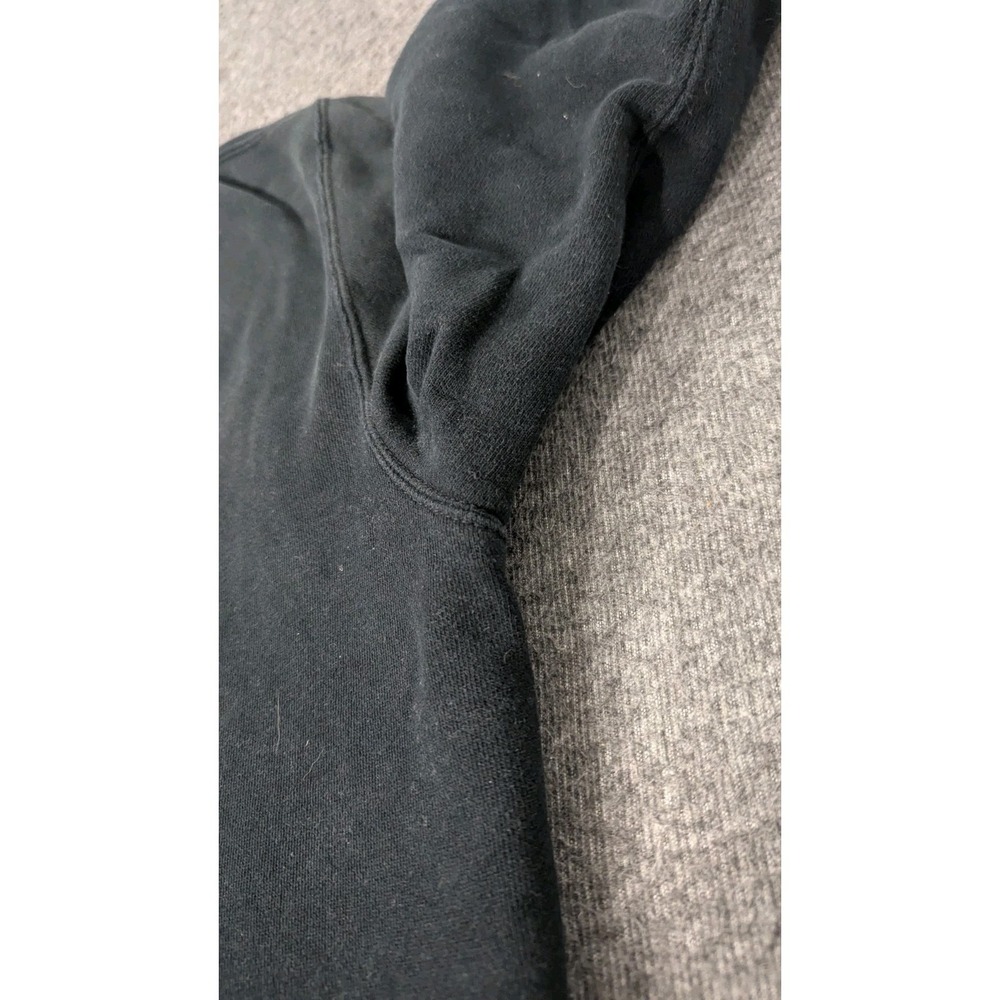Polo Ralph Lauren Hoodie Men's 2XLT Black P-Patch Logo Full Zip Gothic‎ Goth - Picture 11 of 16